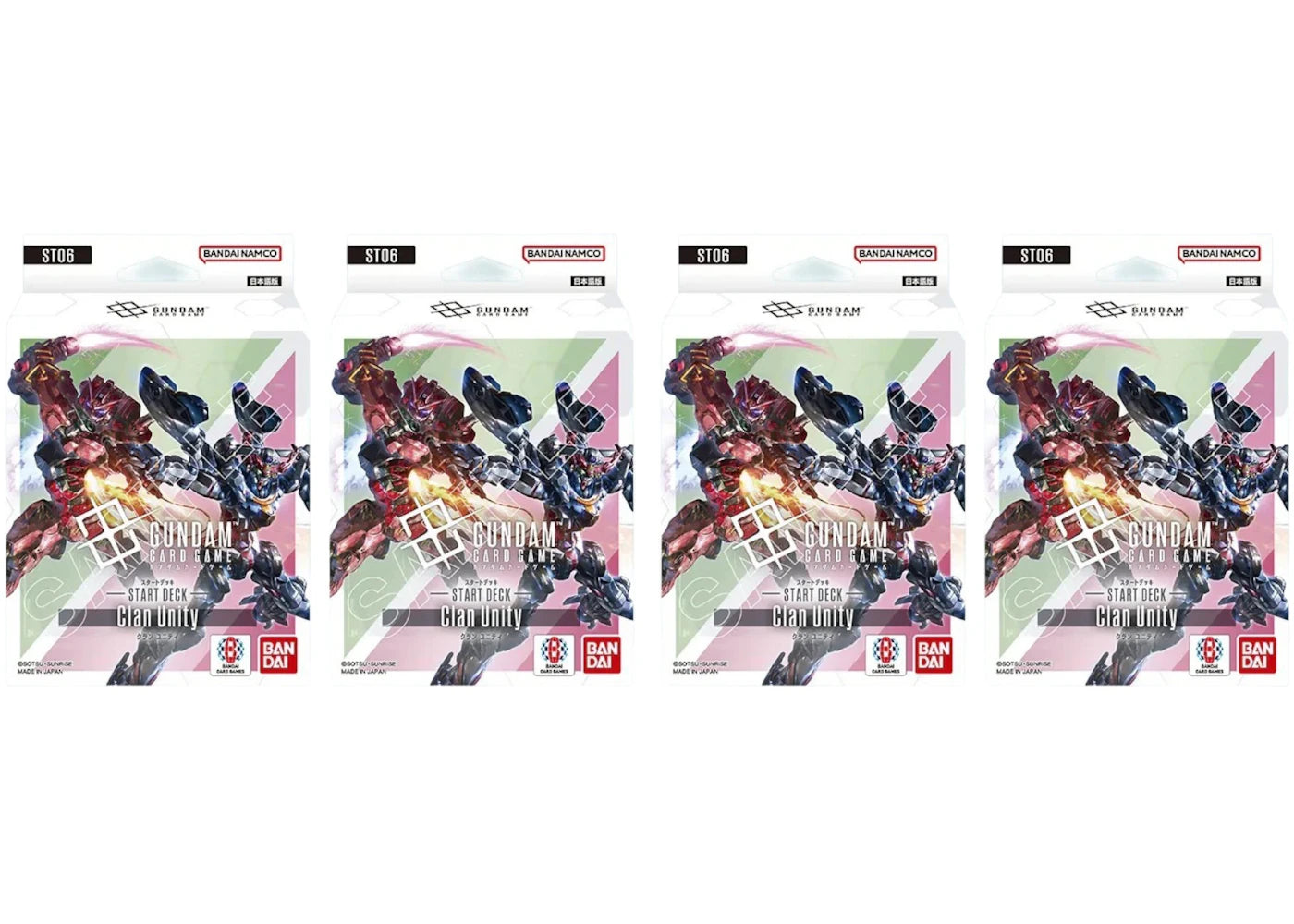 Bandai Mobile Suit Gundam Card Game Clan Unity (ST06) Starter Deck (Japanese) 4x Lot