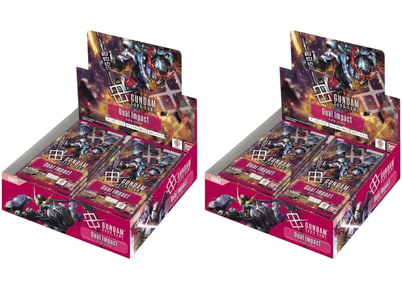 Bandai Mobile Suit Gundam Card Game Dual Impact (GD02) Booster Pack (Japanese) 2x Lot