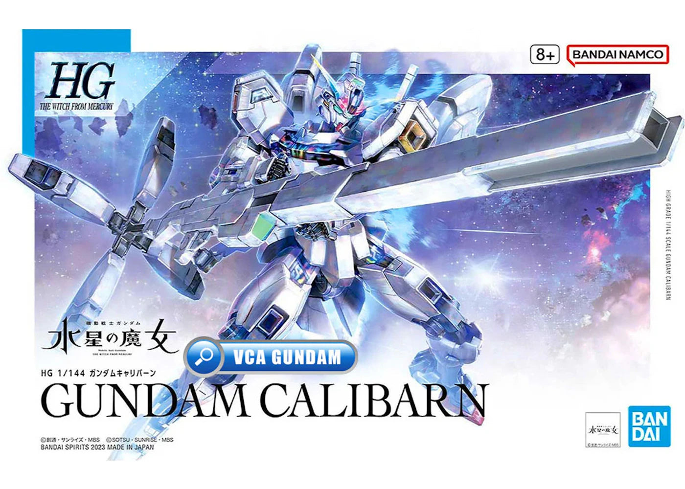 Bandai Namco 1/144 HG Gundam Calibarn Model Kit Figure (2023)