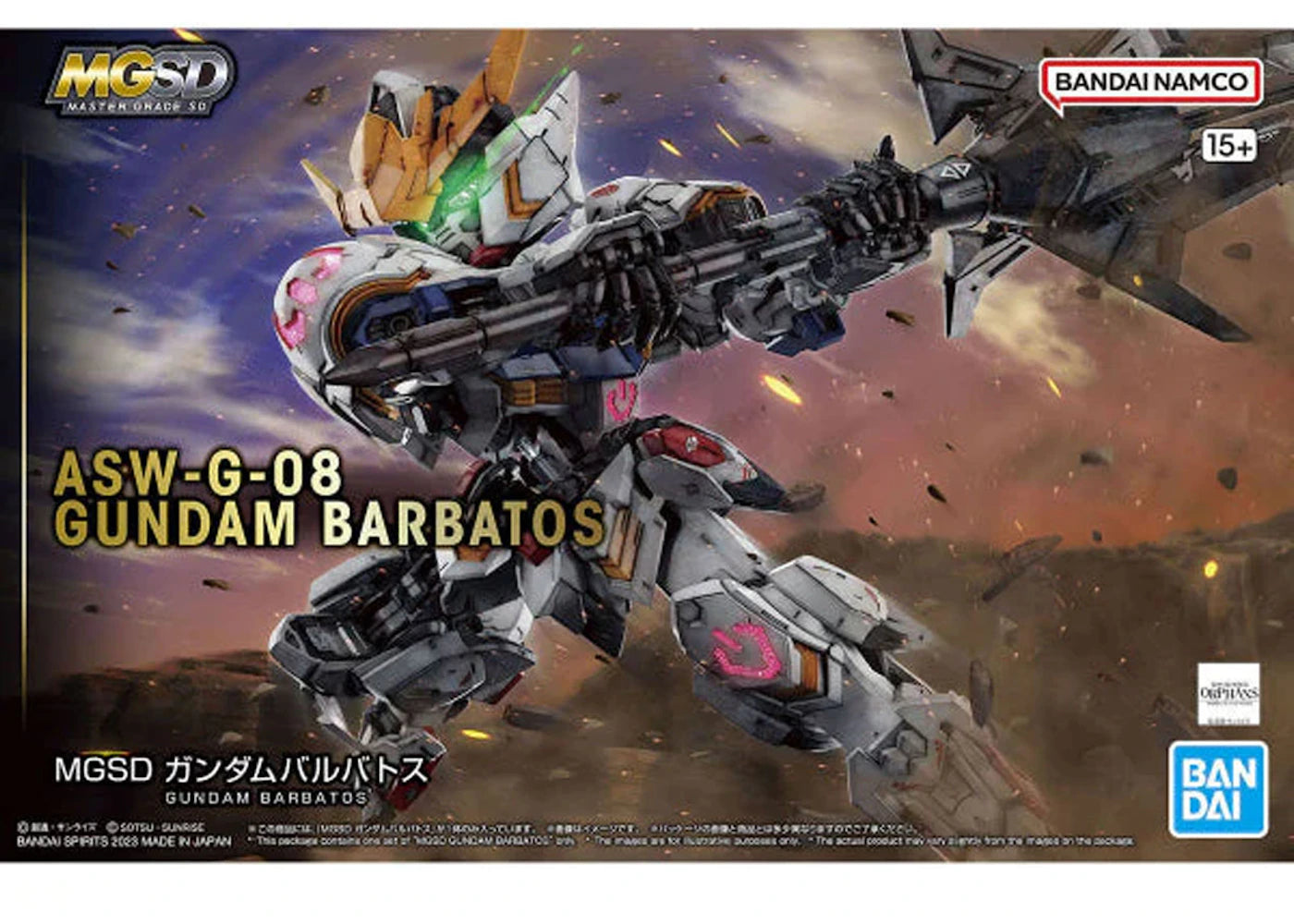 Bandai Namco Gundam 1/100 MGSD ASW-G-08 Gundam Barbatos Model Kit Figure (2023)