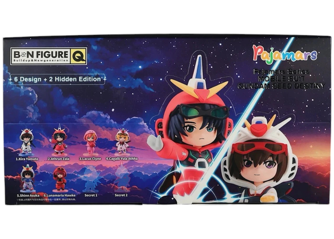 Bandai Namco Mobile Suit Gundam Seed Destiny Pajamars Series Figure Sealed Case (6 Blind Box)