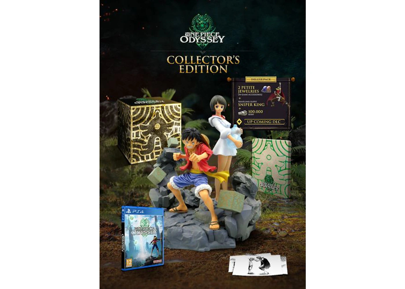 Bandai Namco PS4 One Piece Odyssey Collector's Edition Video Game Bundle