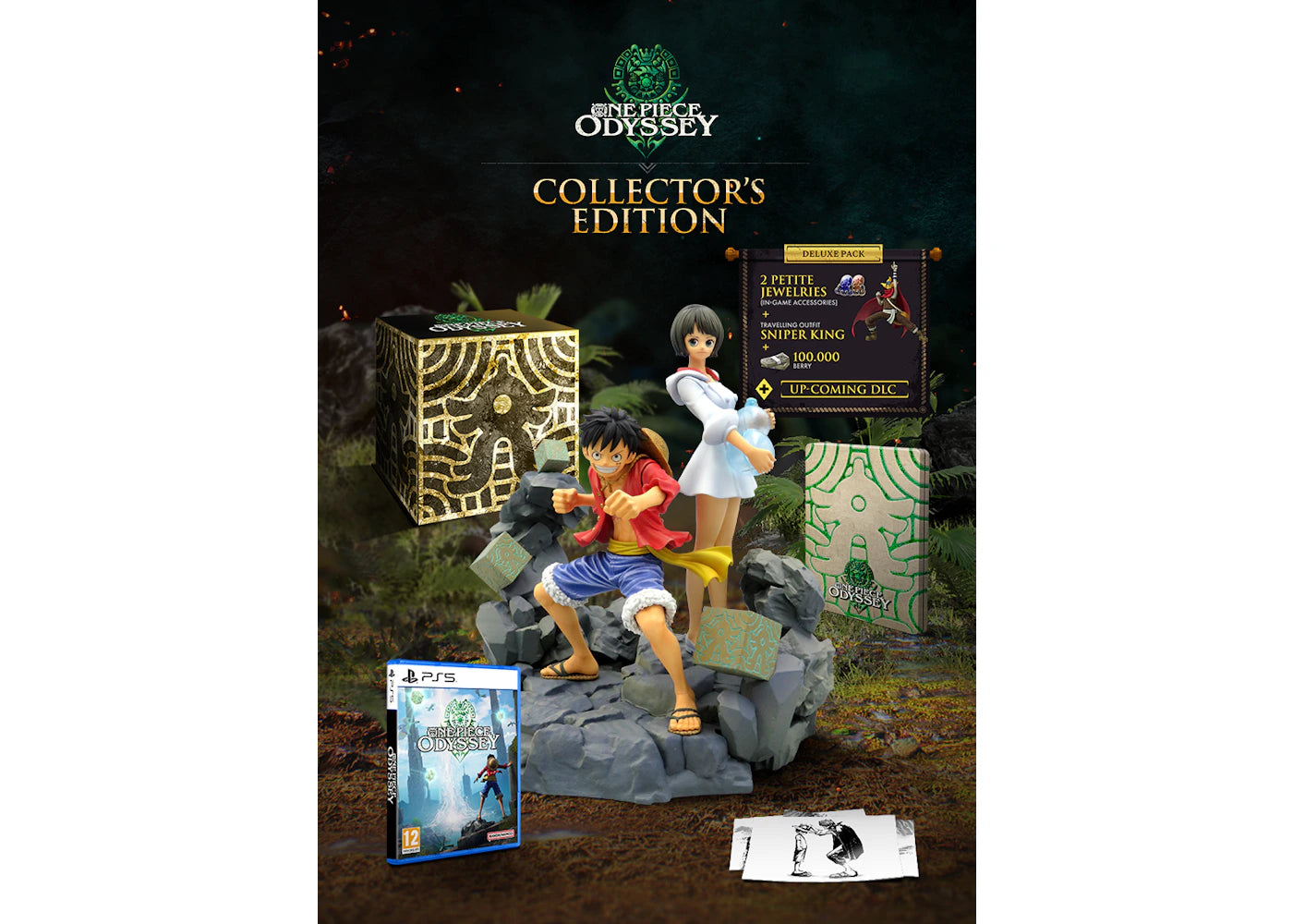Bandai Namco PS5 One Piece Odyssey Collector's Edition Video Game Bundle