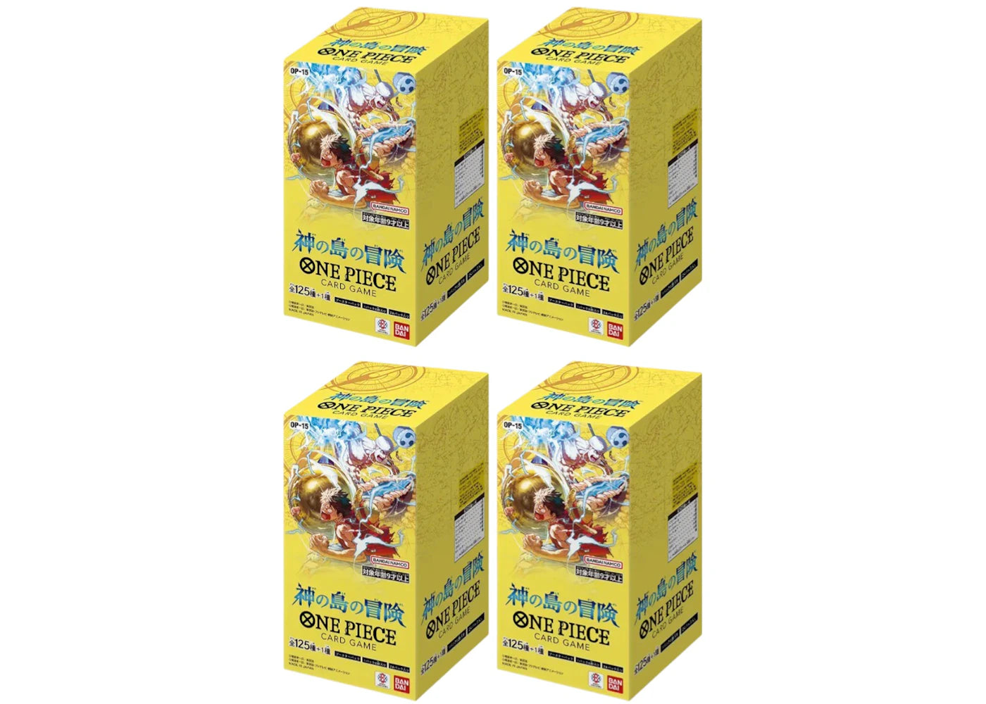 Bandai One Piece Adventure on KAMI's Island (OP-15) (Japanese) Booster Box 4x Lot