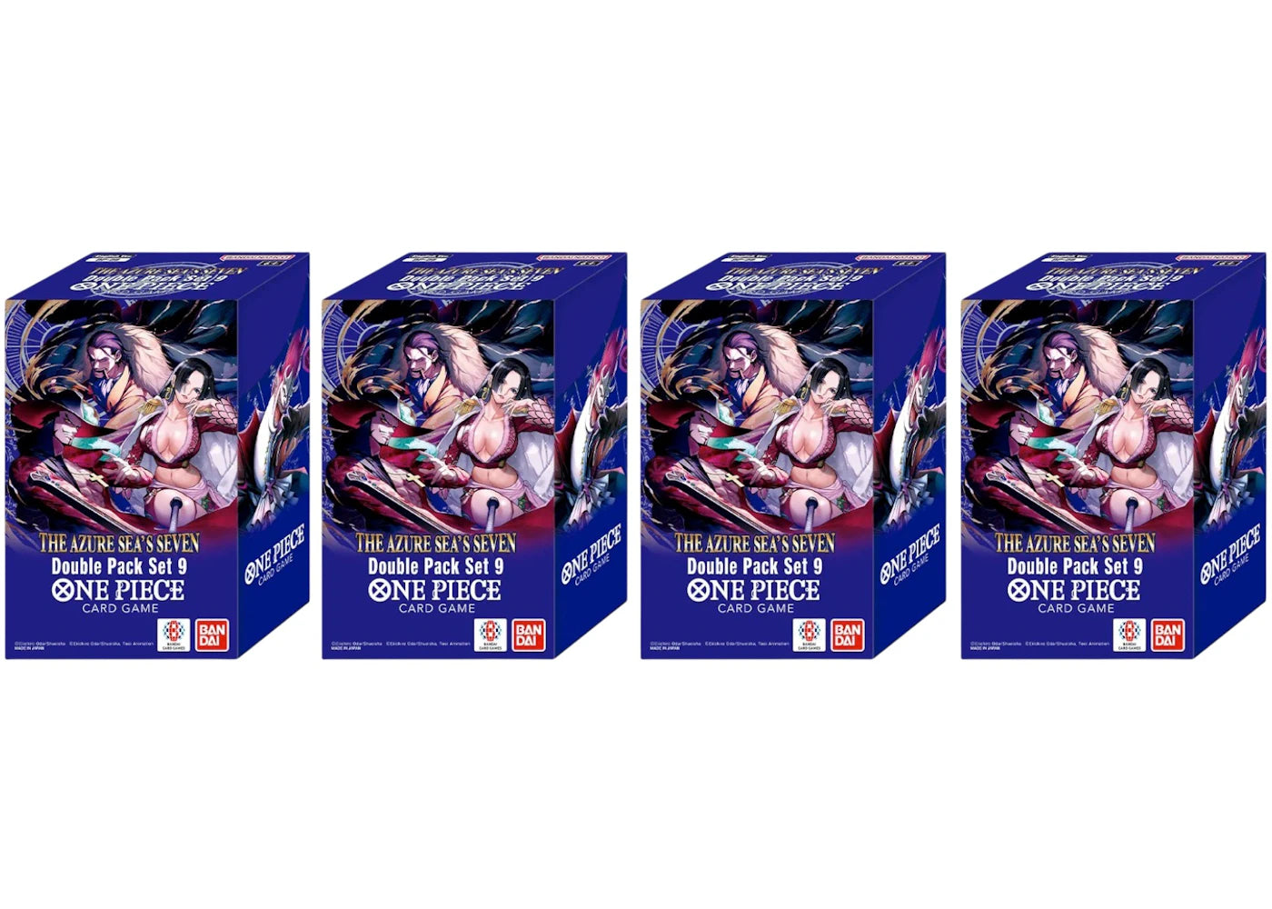 Bandai One Piece Double Pack Set 9 (DP-09) Booster Pack 4x Lot