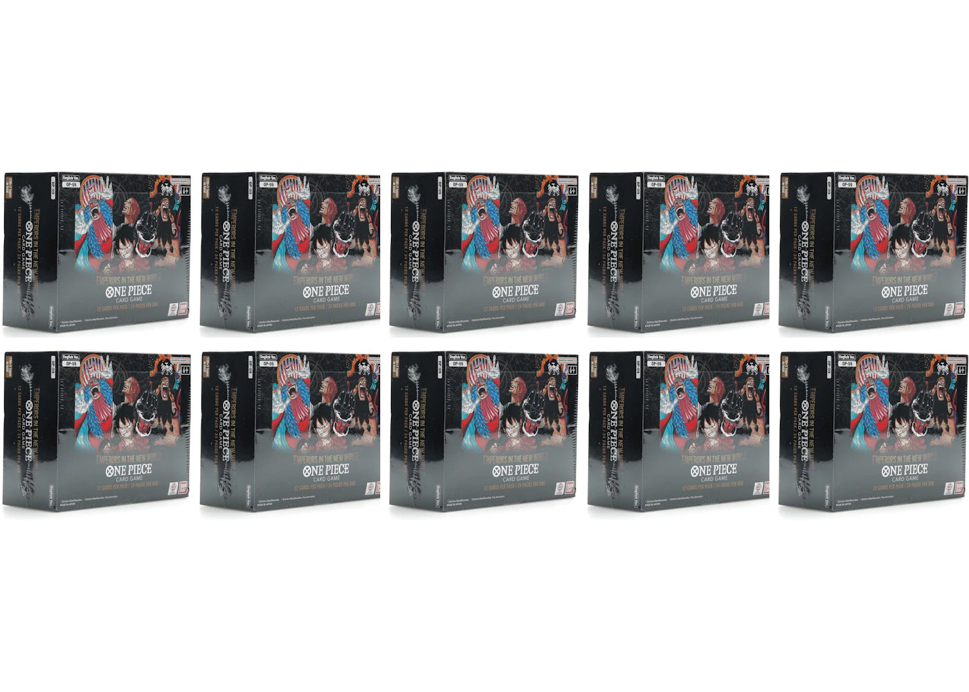 Bandai One Piece Emperors In The New World Hobby Box (OP-09) 10x Lot