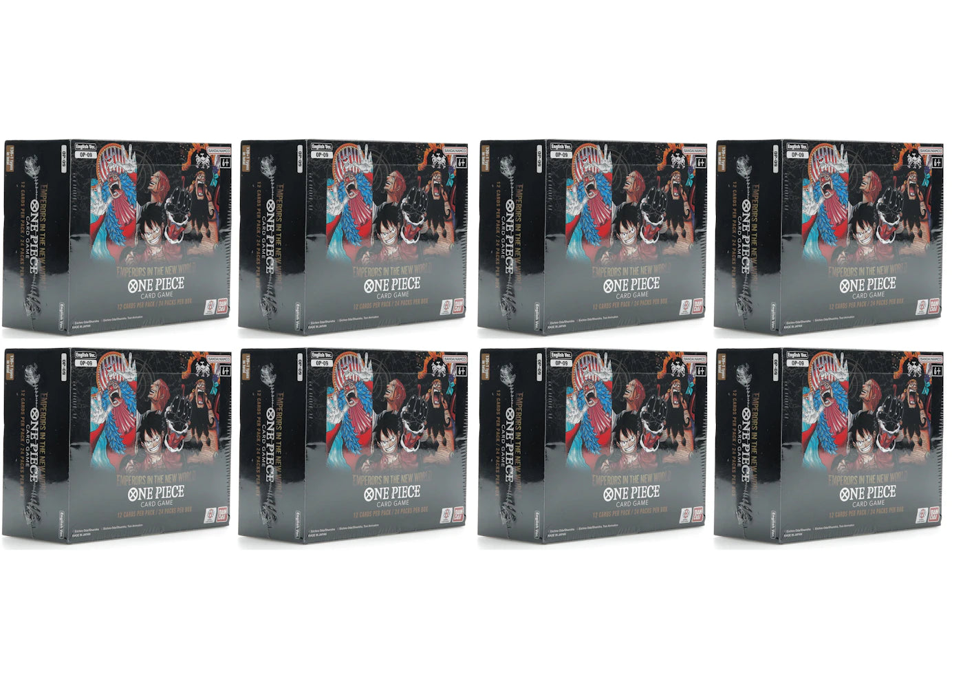 Bandai One Piece Emperors In The New World Hobby Box (OP-09) 8x Lot