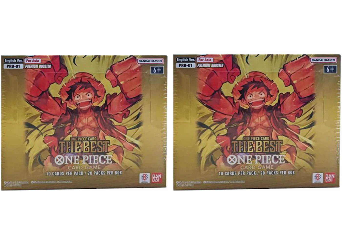 Bandai One Piece The Best (Asia Ver.) Premium PRB-01 Booster Box 2x Lot