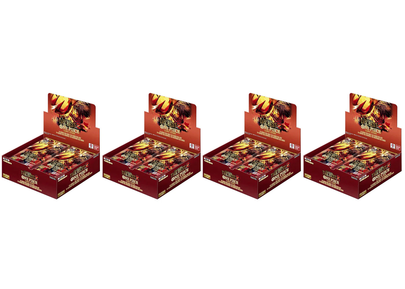 Bandai One Piece The Best Vol. 2 (PRB-02) Booster Box 4x Lot