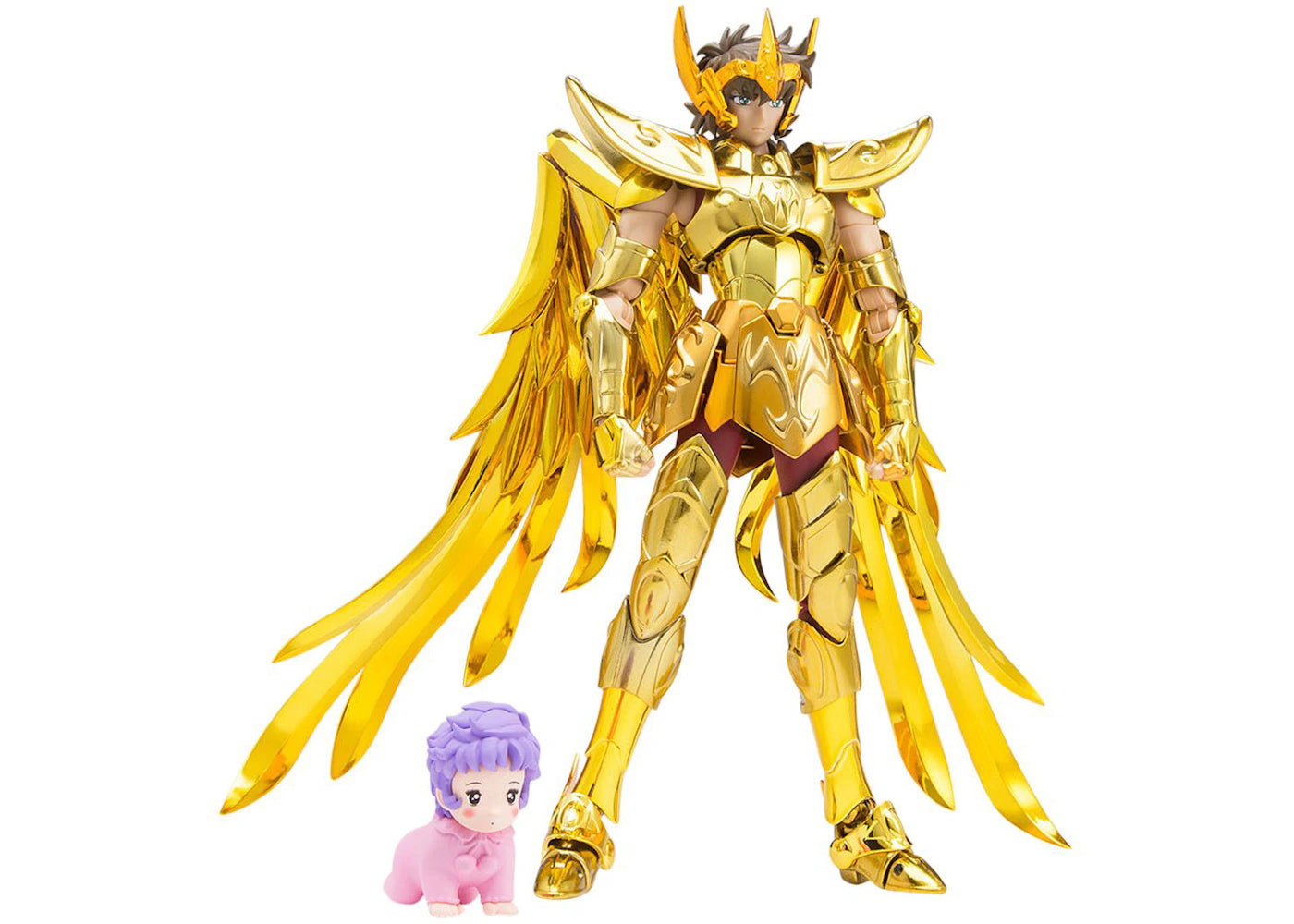 Bandai Saint Cloth Myth EX Saint Seiya Sagittarius Aiolos Revival Version Action Figure Gold