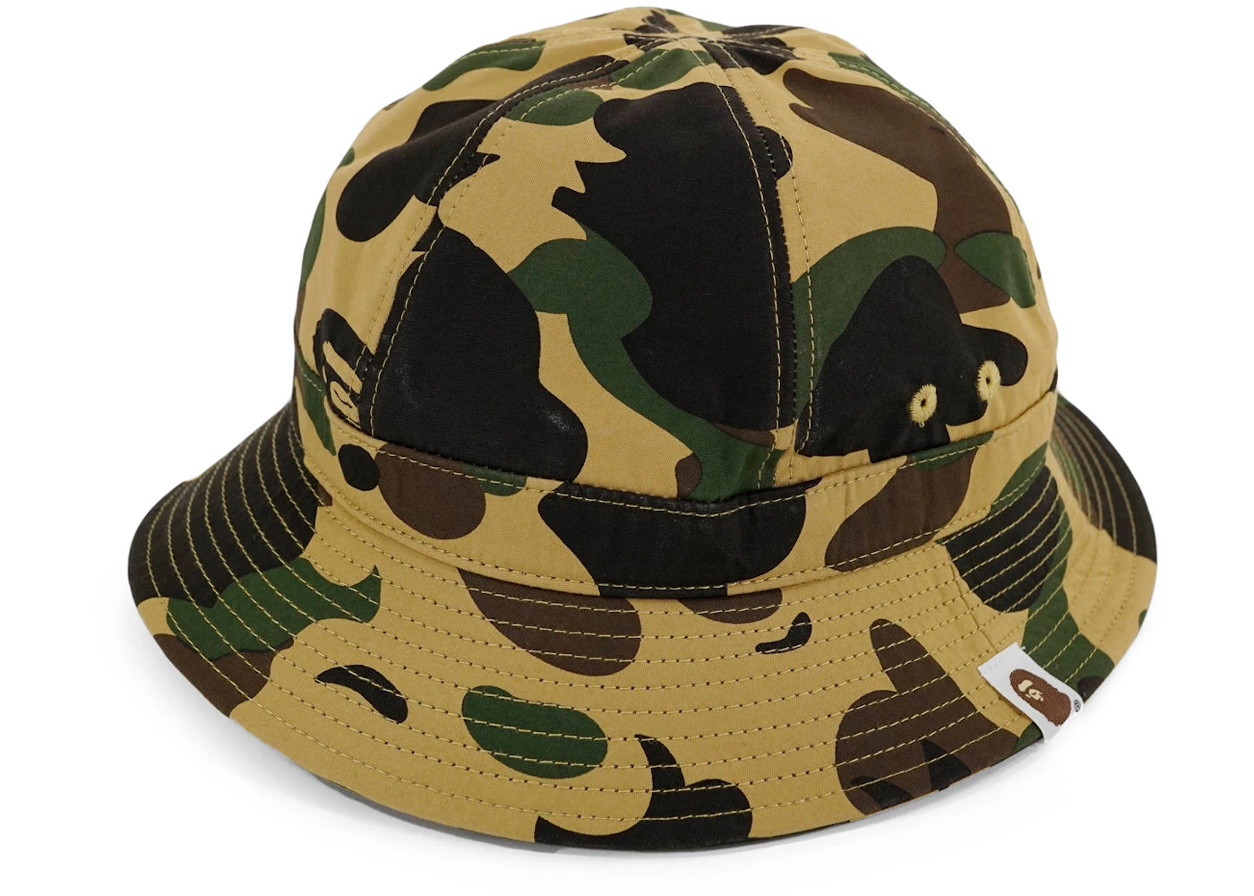 BAPE 1st Camo Metro Bucket Crusher Hat Yellow