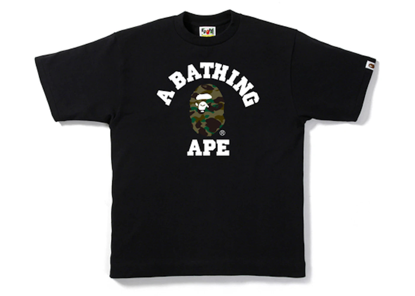 BAPE 1st Camo College Tee Black/Olive Drab