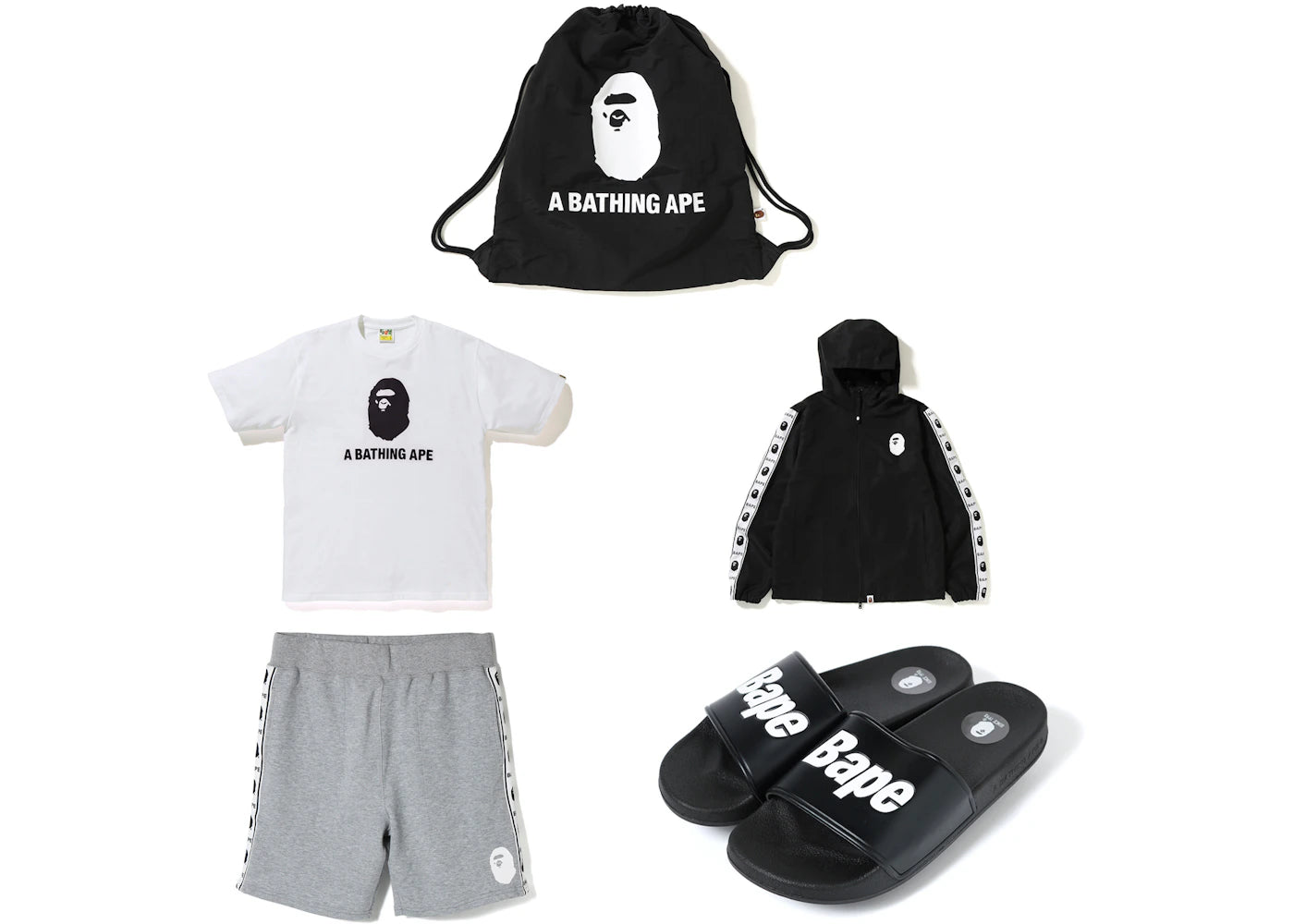 BAPE 2018 Summer Bag (Whole Set) White/Black/Grey
