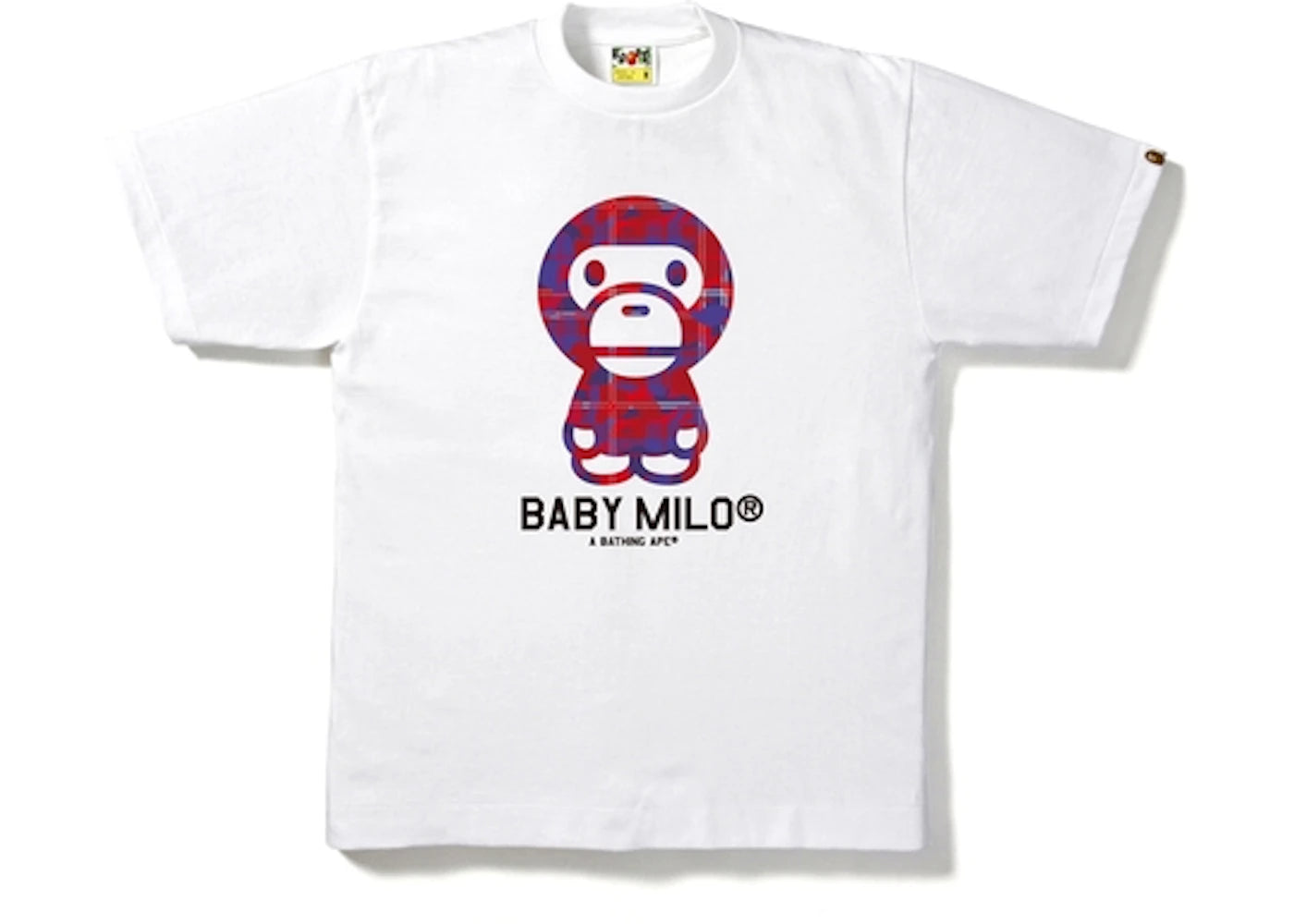 BAPE Check Camo Baby Milo Tee White/Red