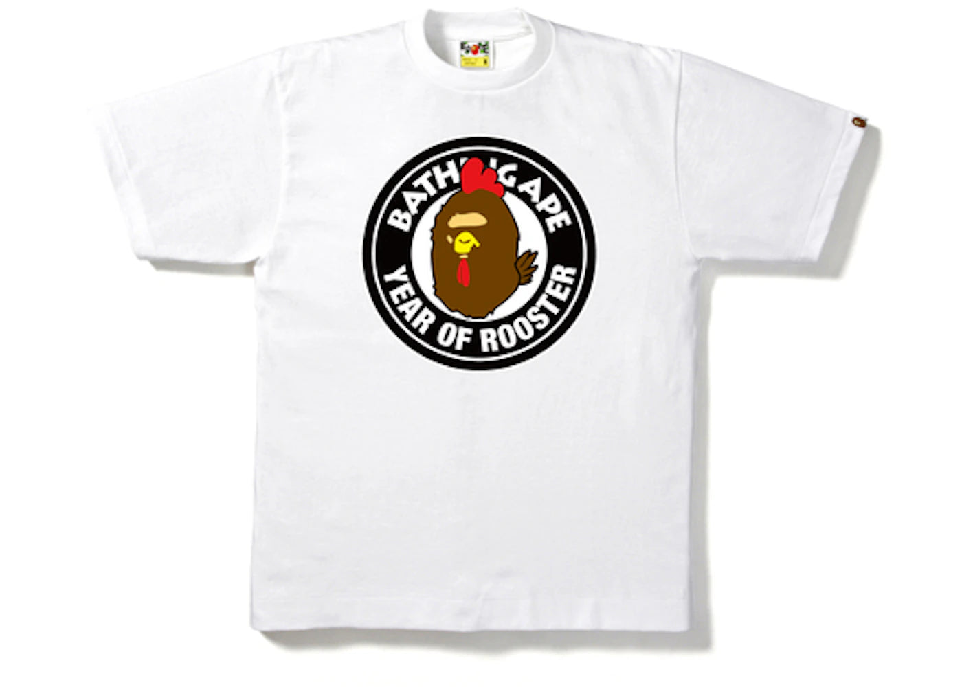 BAPE Year of Rooster BWS Tee White/Brown