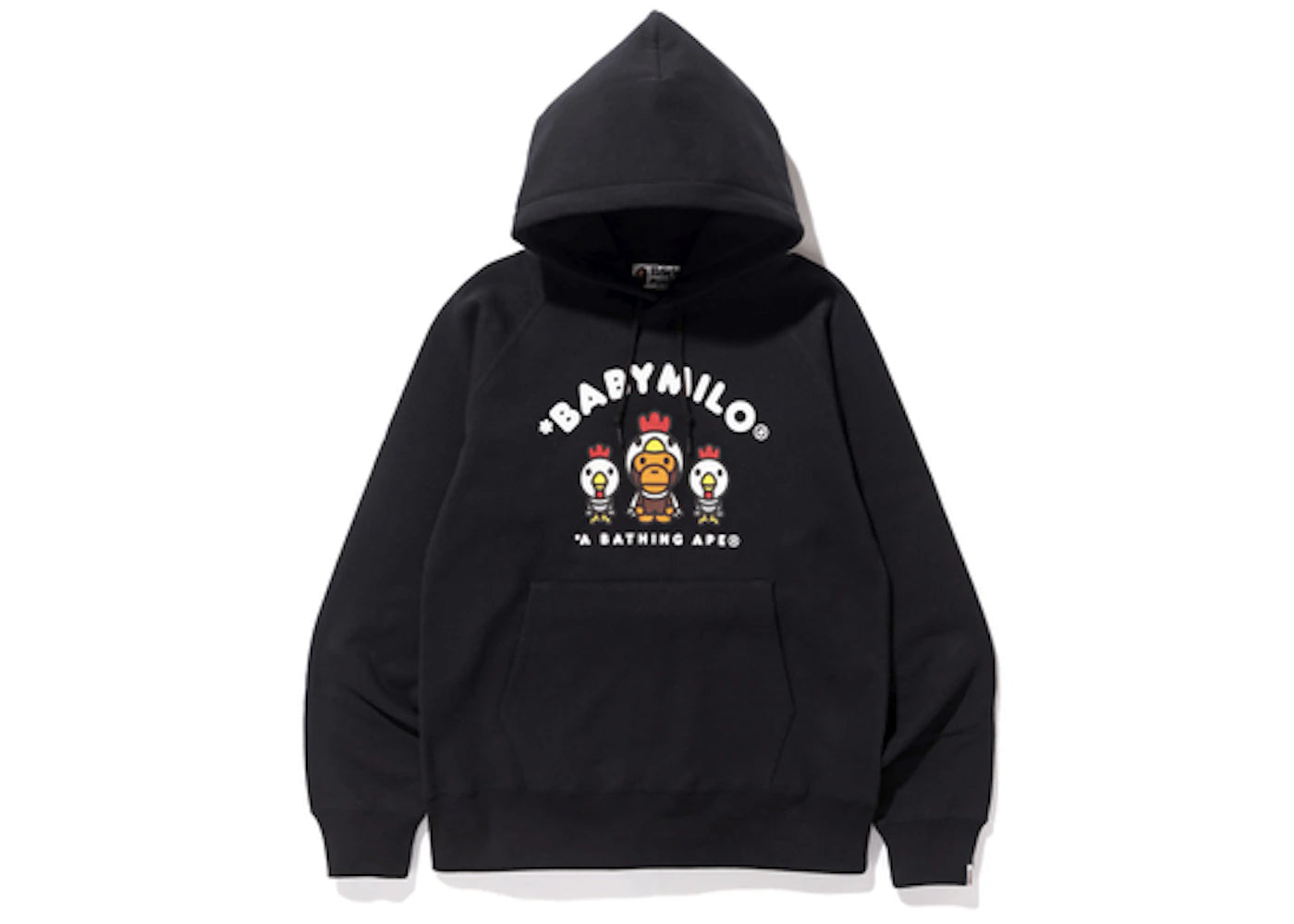 BAPE Year of Rooster Milo Pullover Hoodie Black