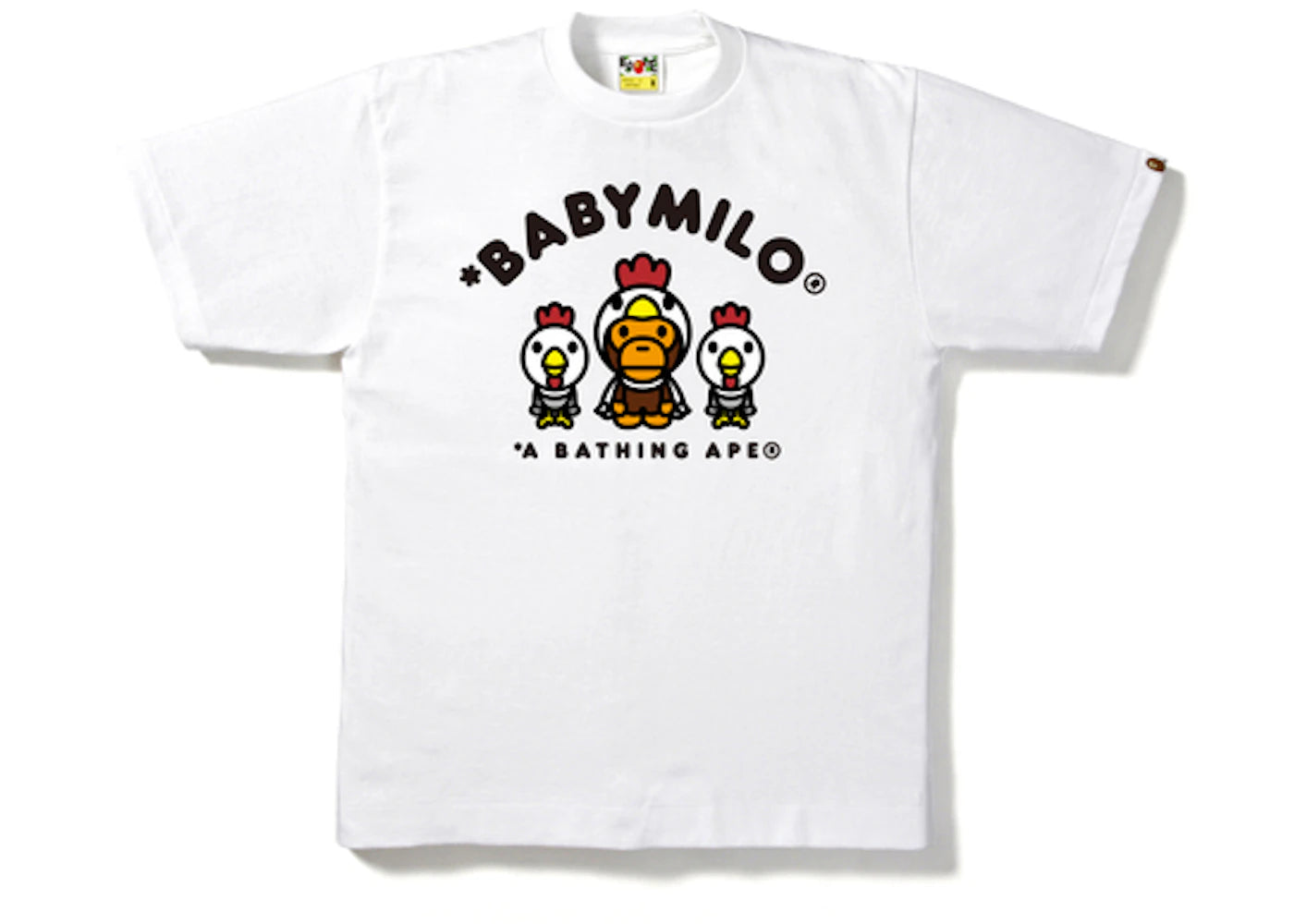 BAPE Year of Rooster Milo Tee White/Brown
