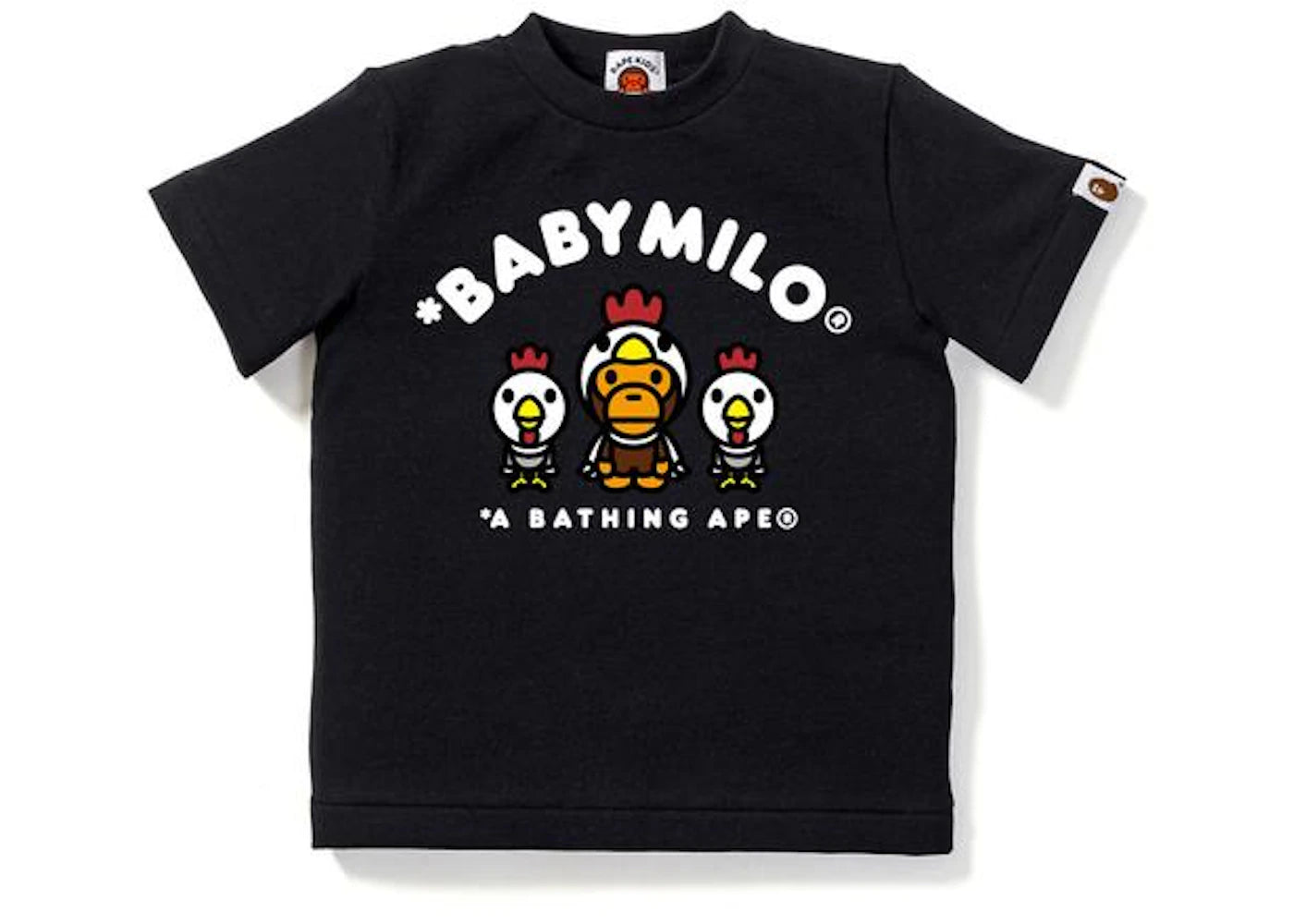 BAPE Year of Rooster Milo Tee K Black