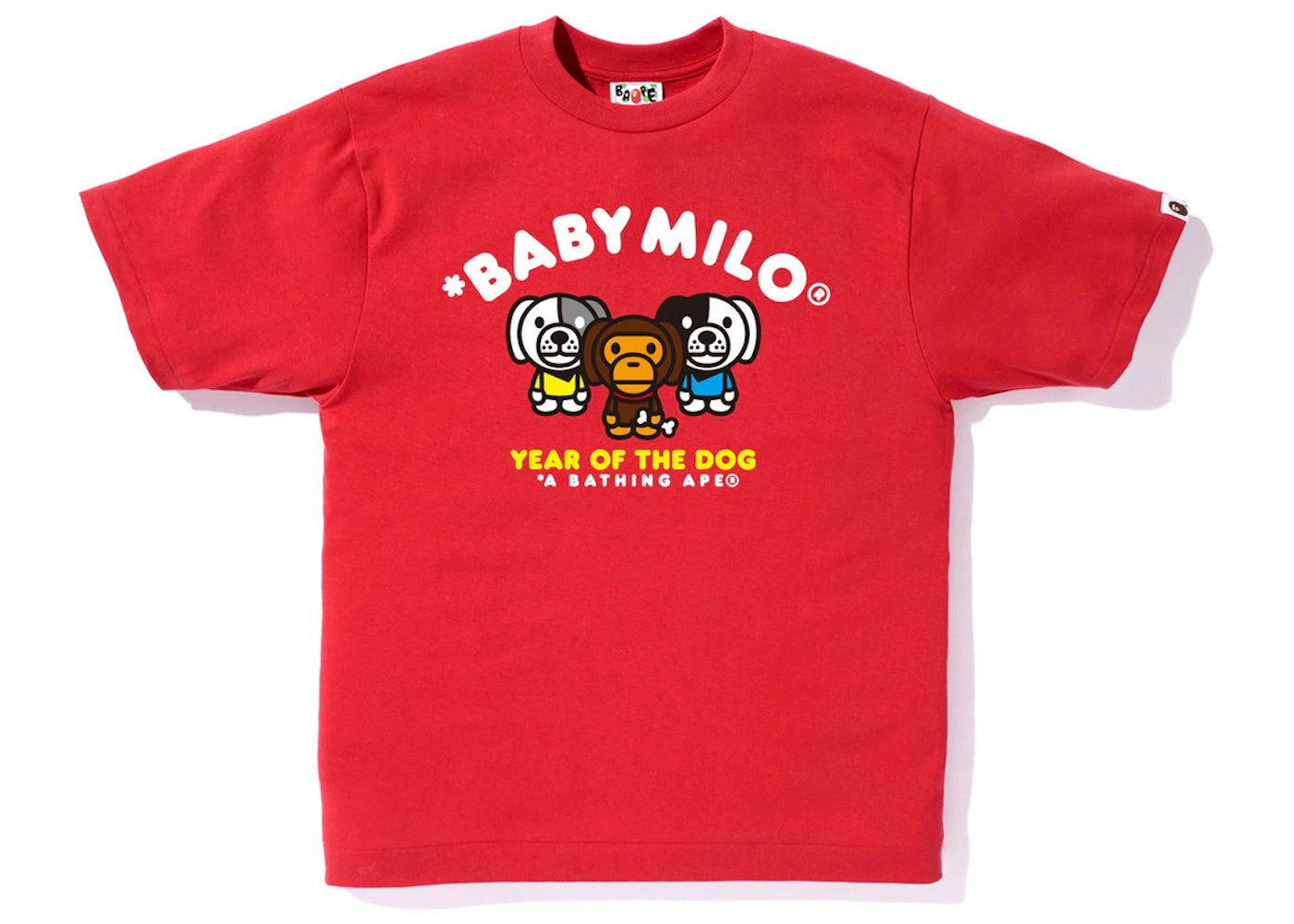 BAPE Year of the Dog Milo Tee Tee Red