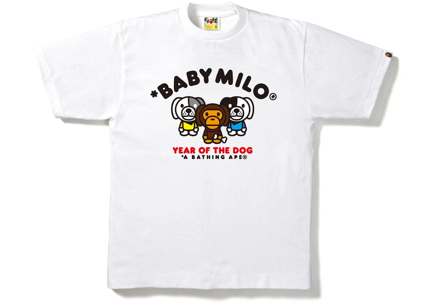 BAPE Year of the Dog Milo Tee Tee White