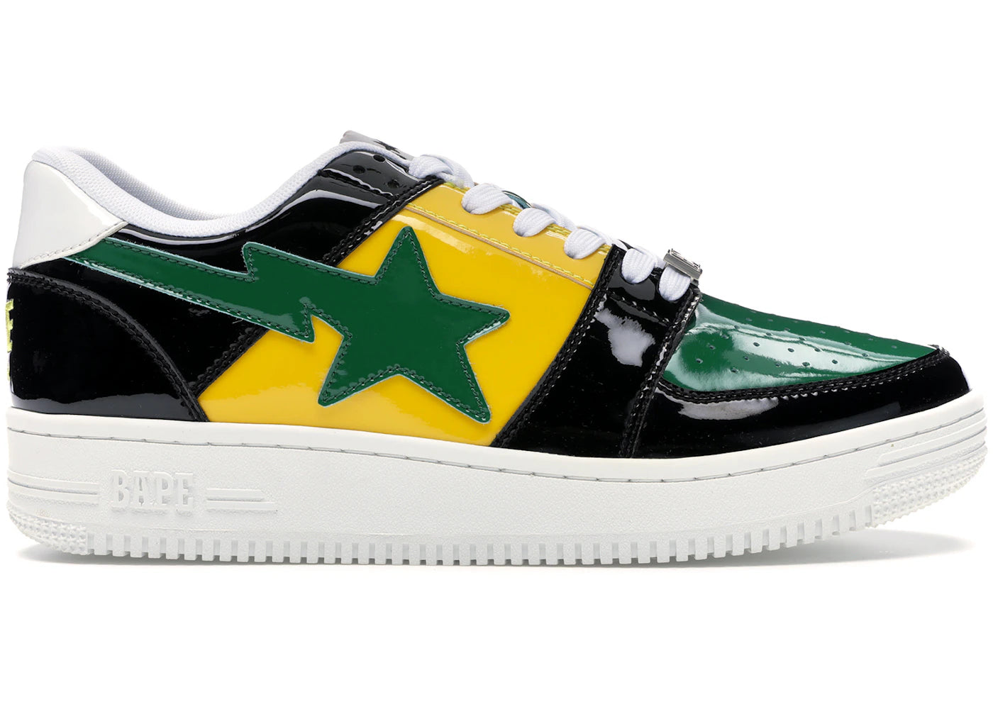 A Bathing Ape Bape Sta Low Color Block Black Yellow Green