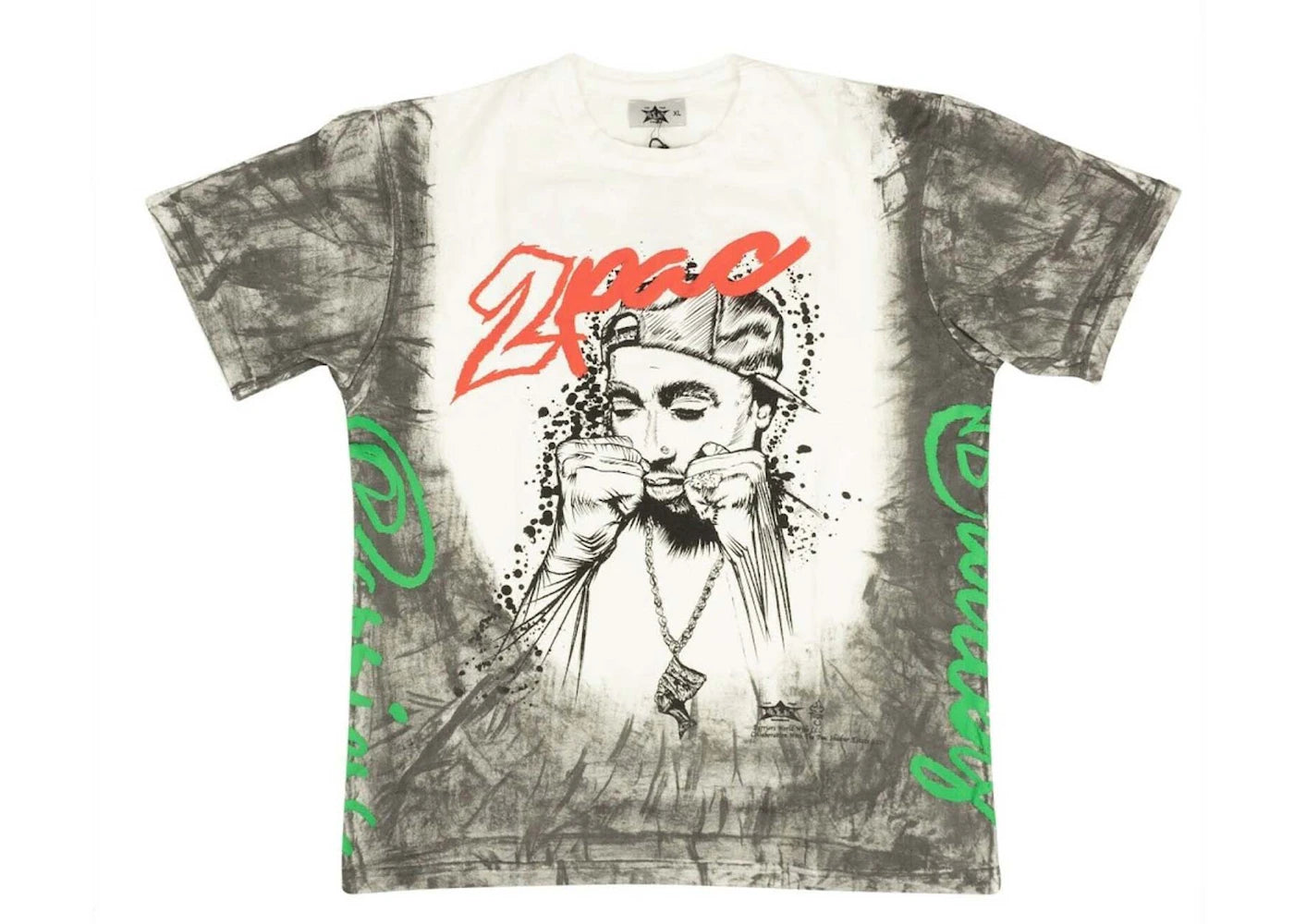 Barriers 2Pac Short Sleeve T-shirt White/Red/Green