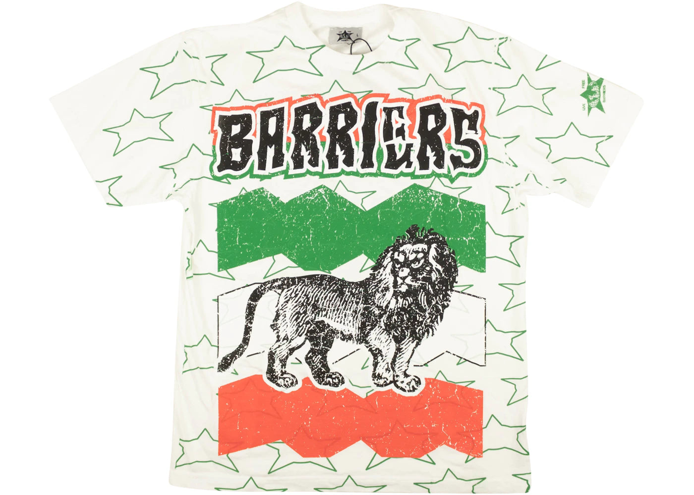 Barriers Flag Logo T-shirt White