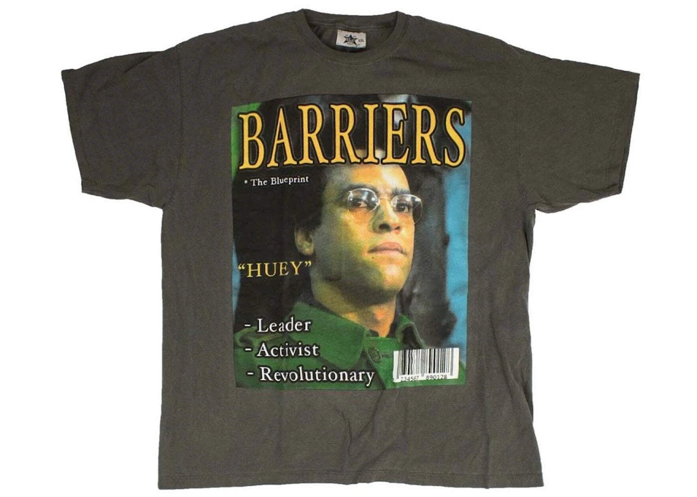Barriers Huey P. Newton T-shirt Grey