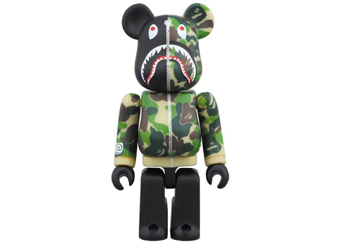 Bearbrick BAPE Camo Shark Hoodie 10th Anniversary 1 Green