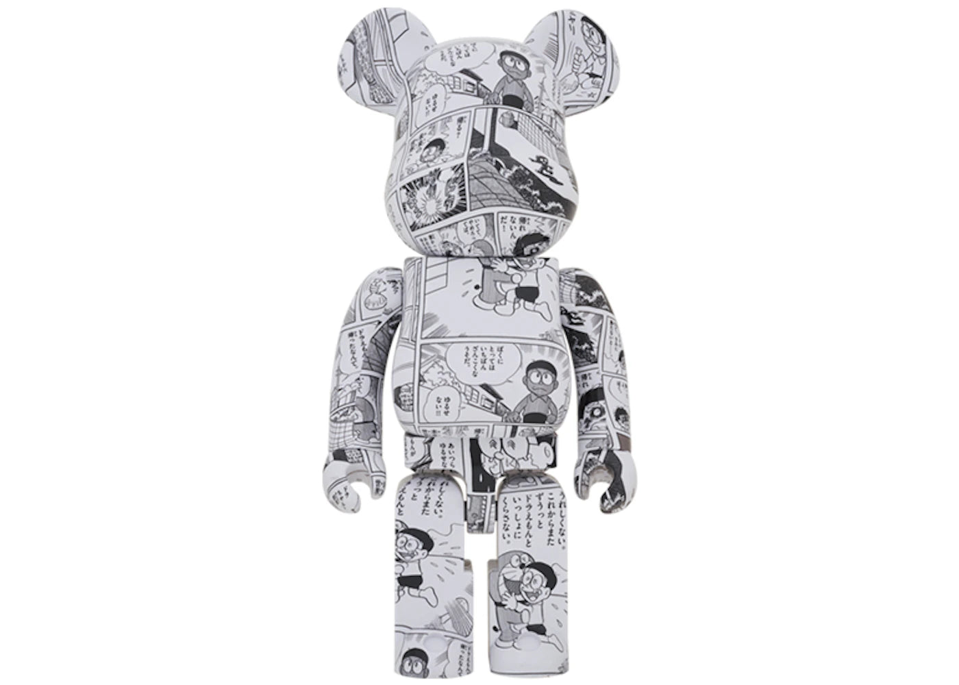 Bearbrick Doraemon (Comic Ver.) 1000% Black & White