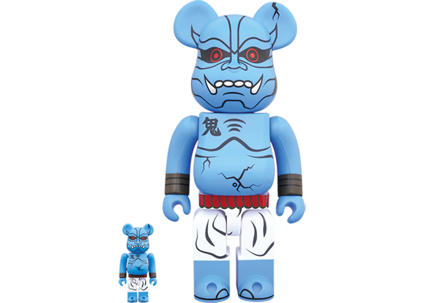 Bearbrick Green Ghost 100% & 400% Set Blue