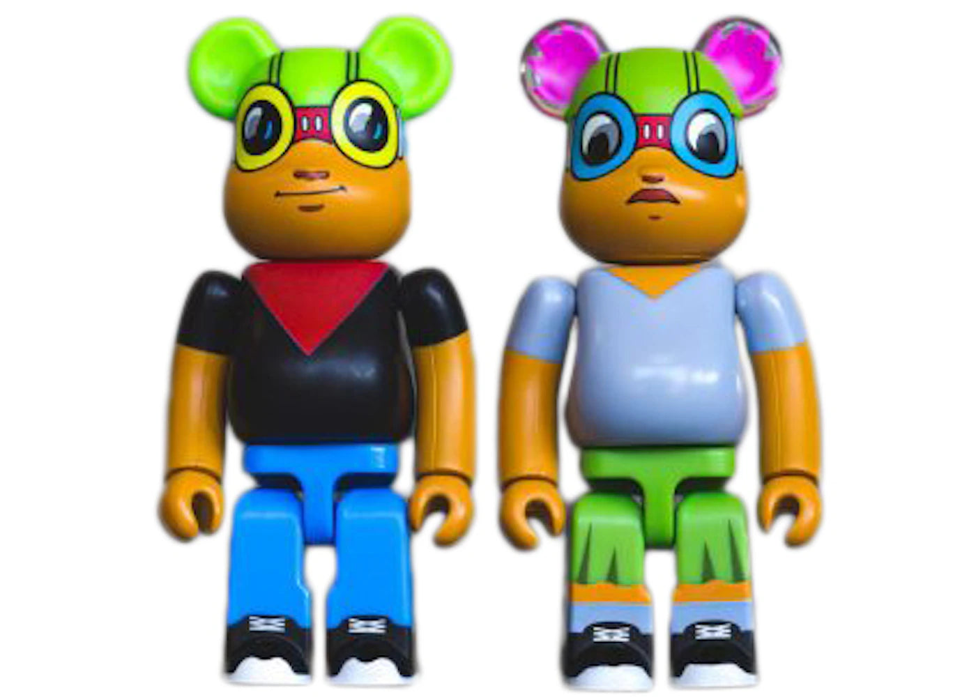 Bearbrick Hebru Brantley Lil Mama & Flyboy NYCC 100% Set Multicolor