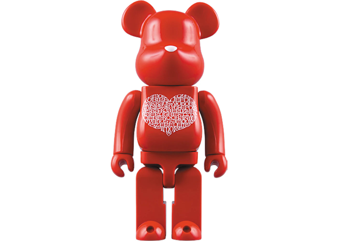 Bearbrick International Love Heart 1000% Red