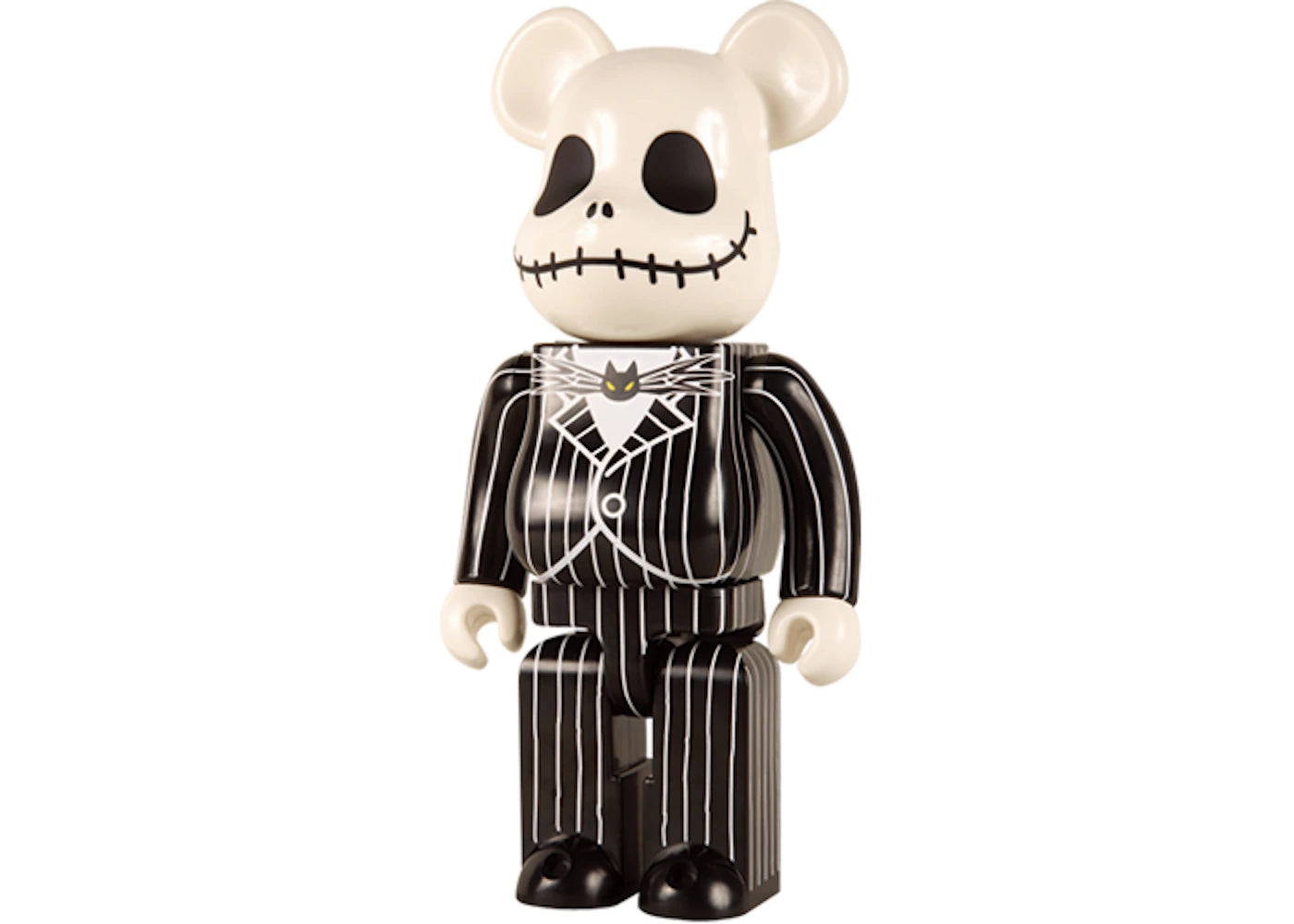 Bearbrick x Disney Tim Burton's The Nightmare Before Christmas Jack Skellington 400% Black