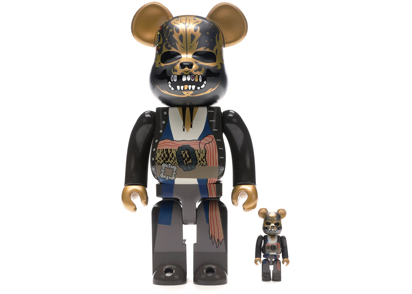 Bearbrick Jack Sparrow (Dead Men Tell No Tales Ver.) 100% & 400% Set Brown