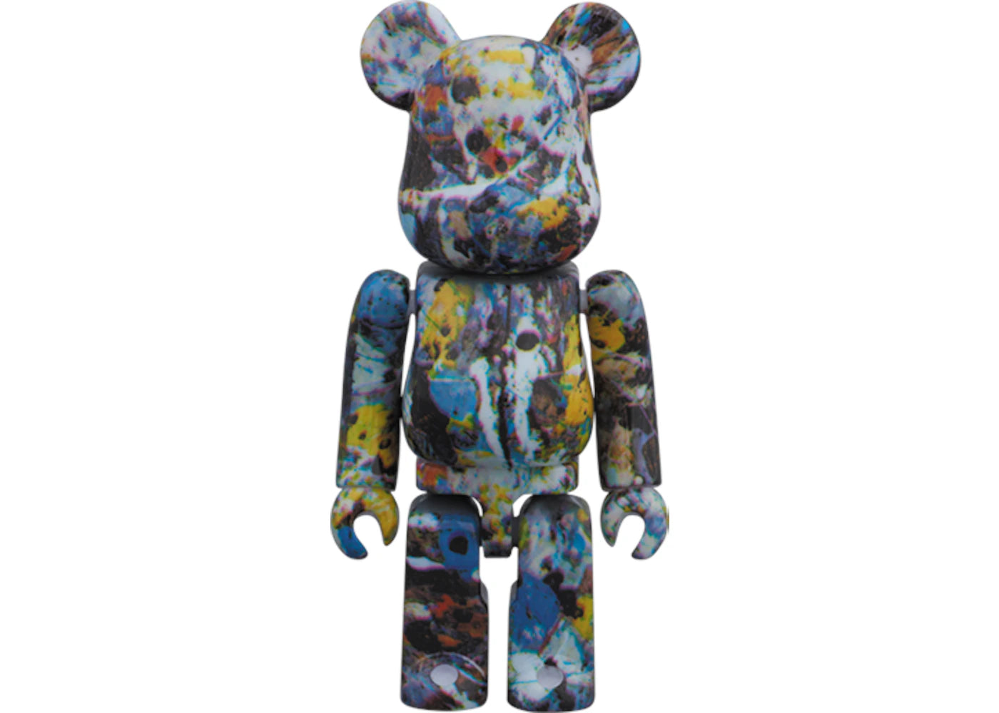 Bearbrick Jackson Pollock Studio 100% Blue