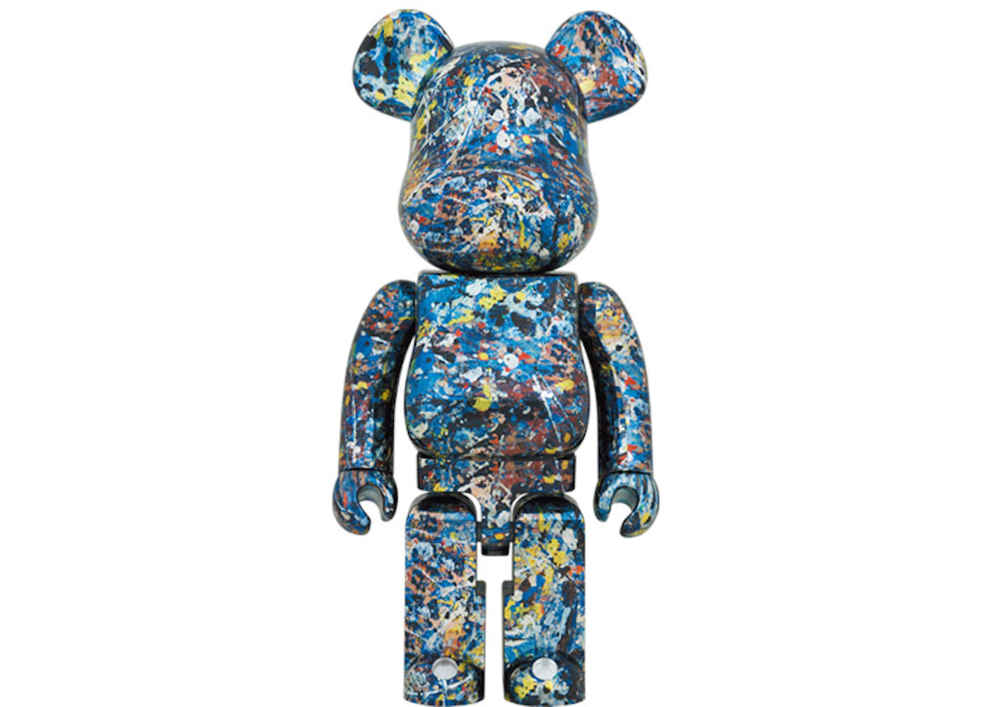Bearbrick Jackson Pollock Studio 1000% Chrome Ver.