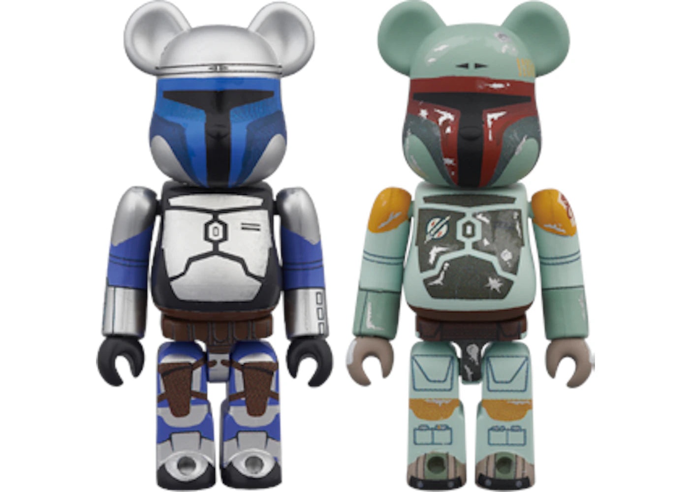 Bearbrick Jango Fett & Boba Fett 2 Pack 100% Multi