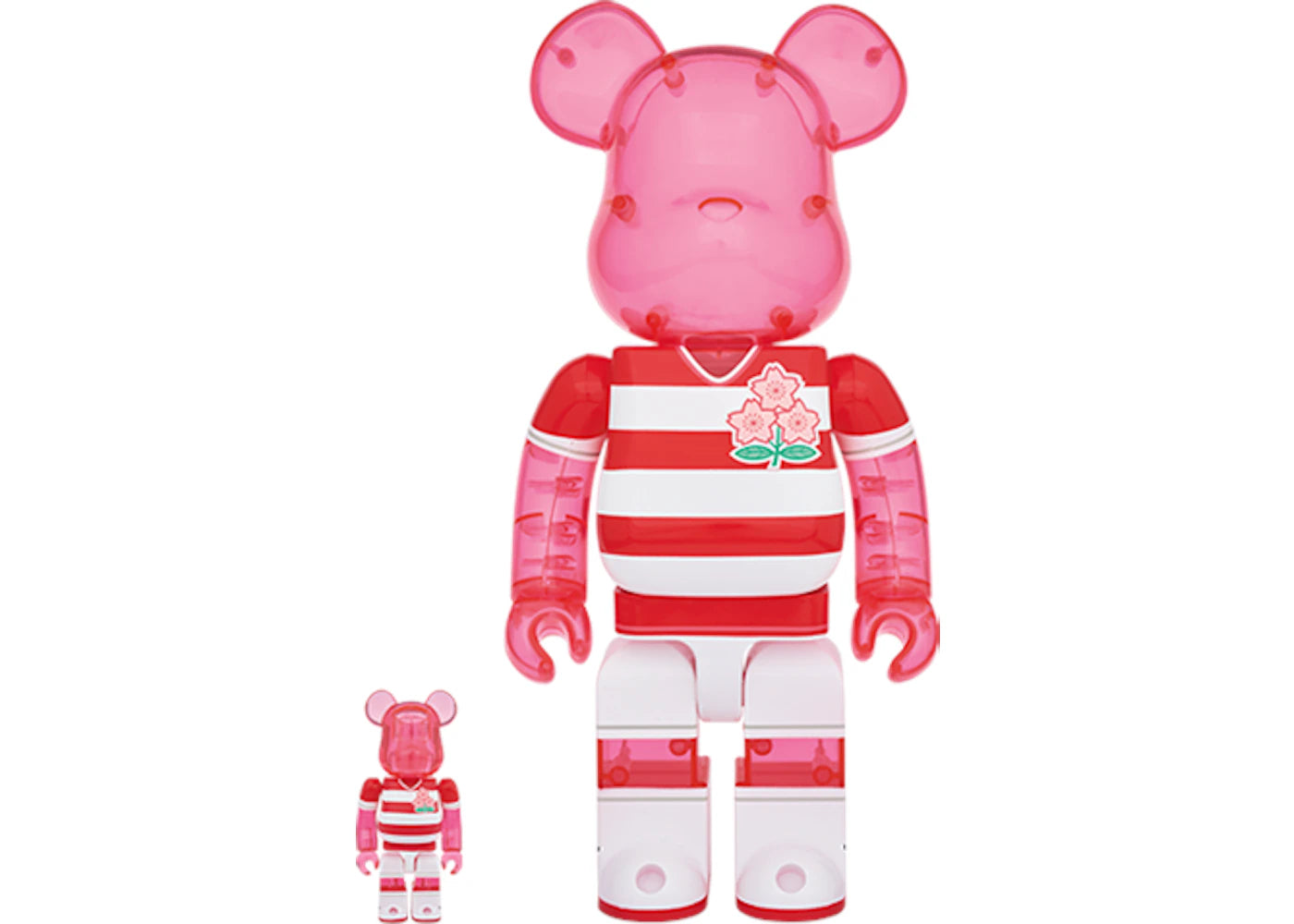 Bearbrick Japan National Rugby Team 100% & 400% Red