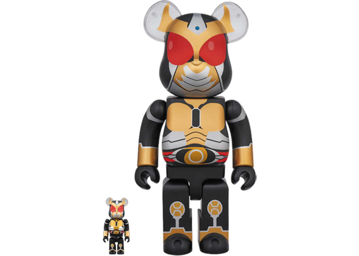 Bearbrick Kamen Rider Agito Grand Form 100% & 400% Set