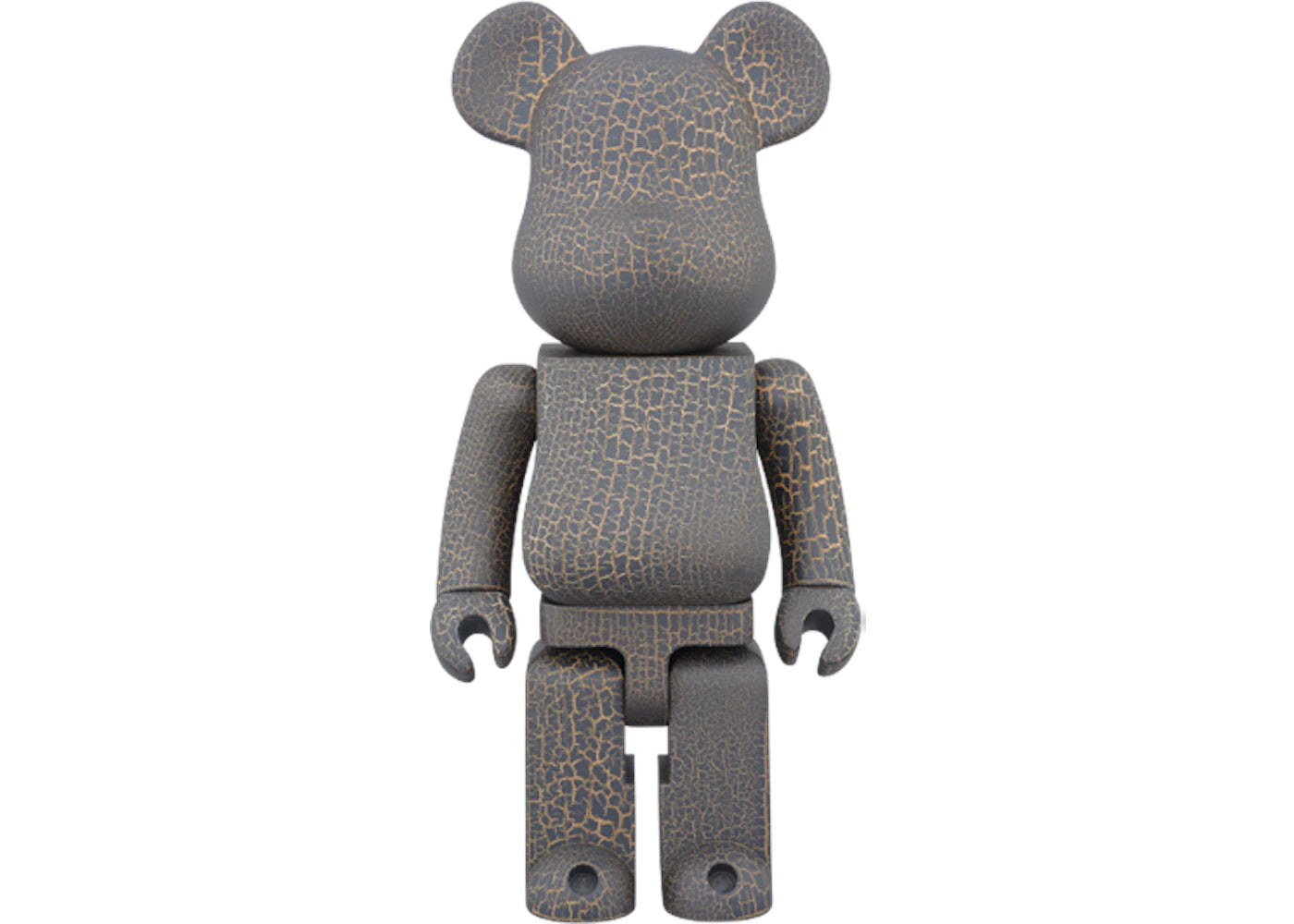 Bearbrick Karimoku Crack Paint 400% Black