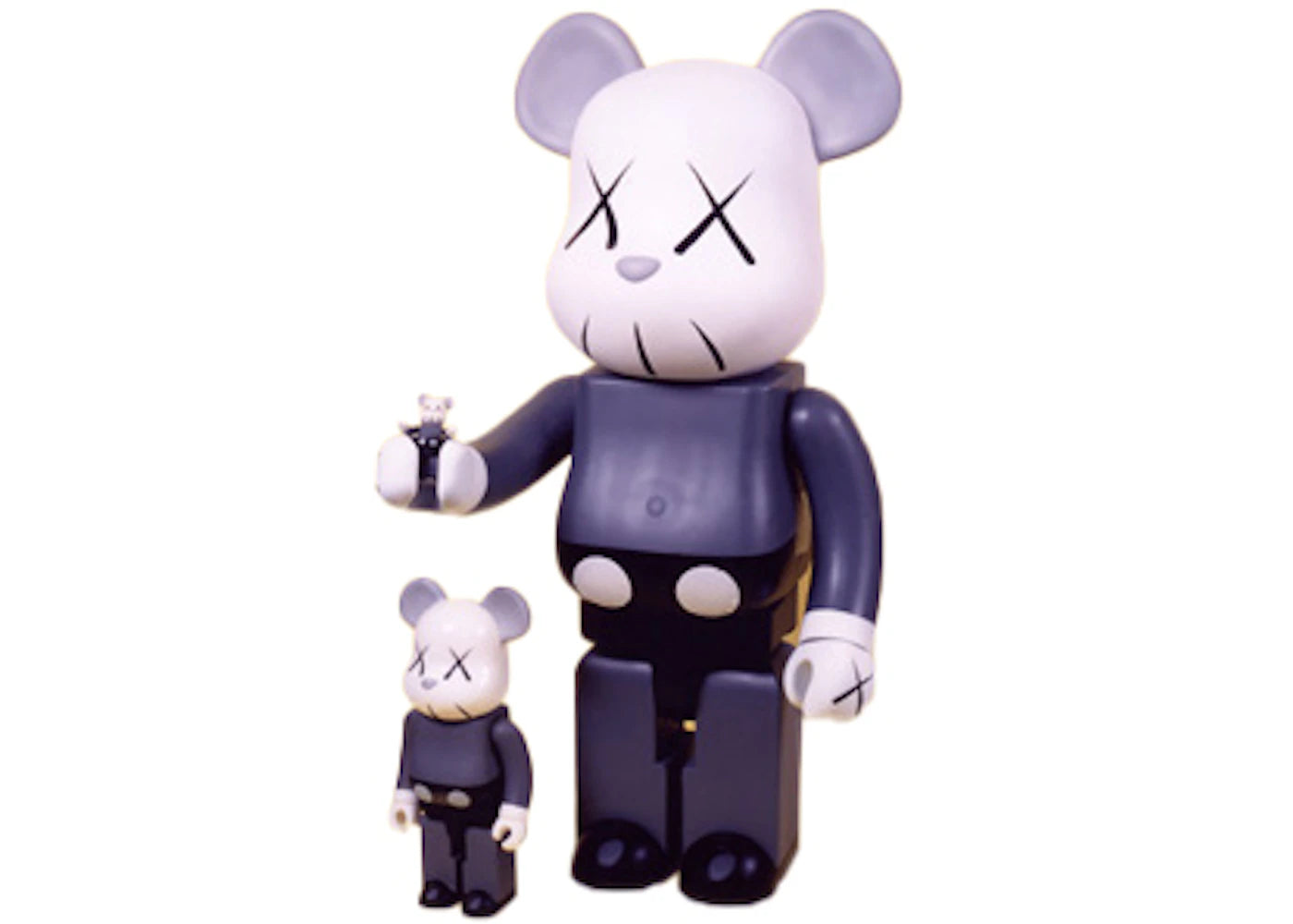Bearbrick Kaws 1000% Grey Mono
