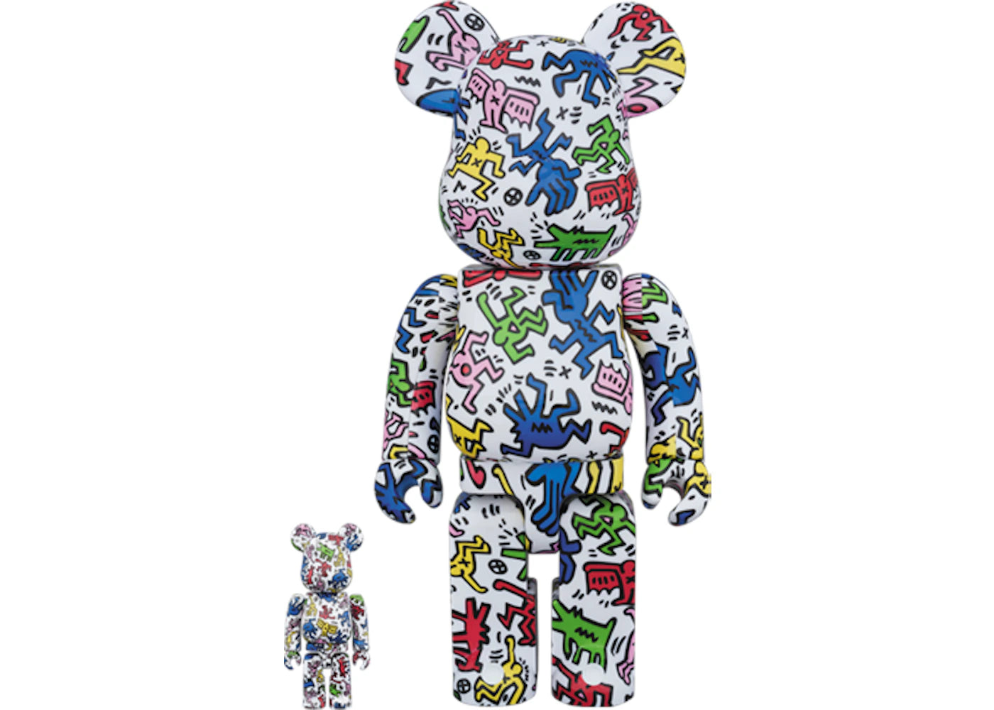 Bearbrick Keith Haring #1 100% & 400% Set Multi