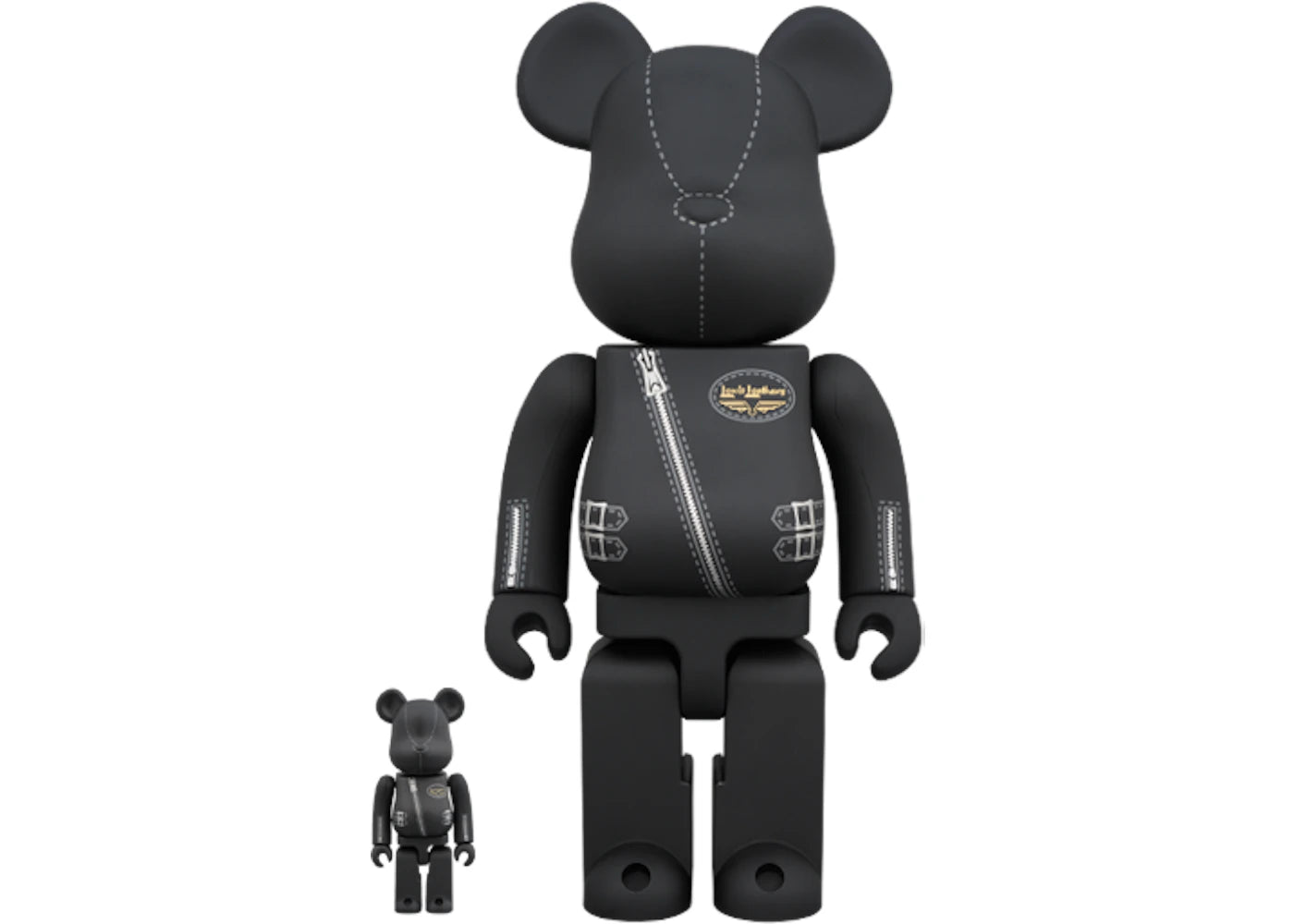 Bearbrick Lewis Leathers 100% & 400% Black