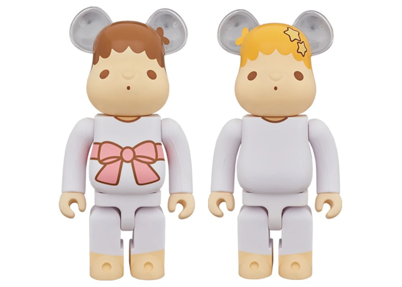 Bearbrick Little Twin Stars Kiki Lala 400% Set White