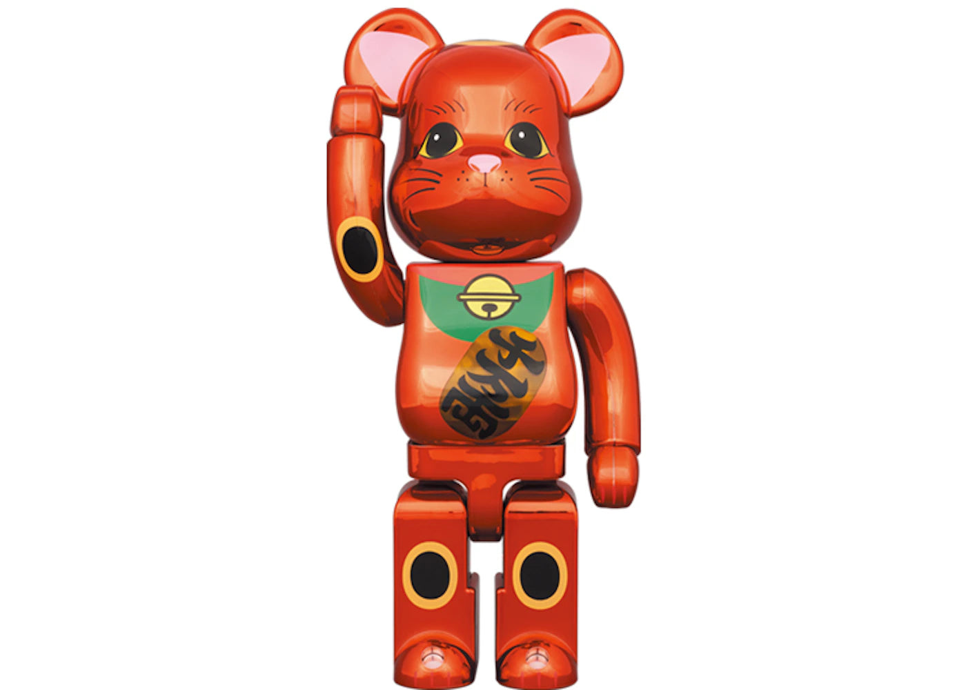Bearbrick Maneki Neko Plum Gold Plating Luminous 400%