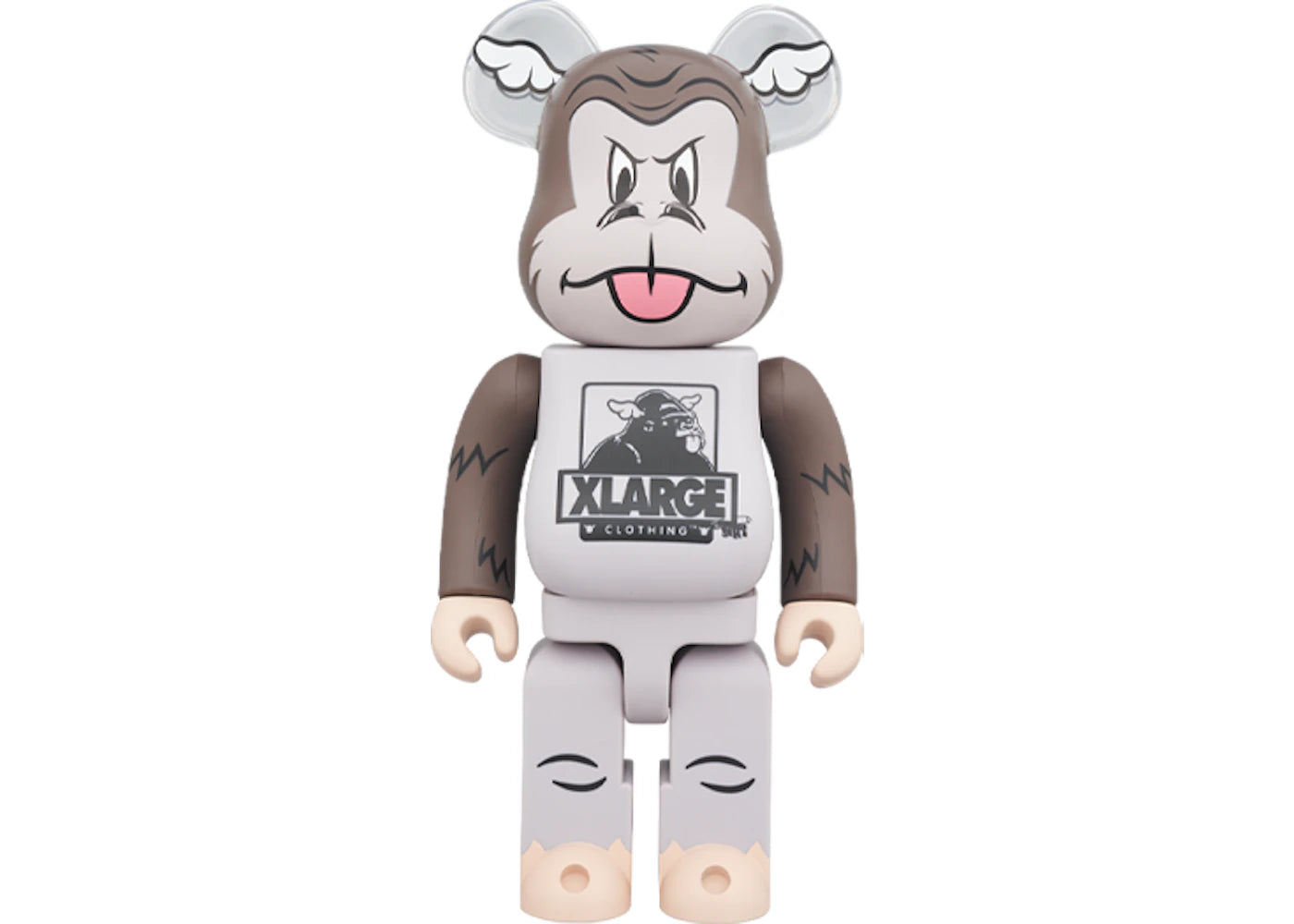 Bearbrick XLARGE x D*Face 1000% Gray Multicolor
