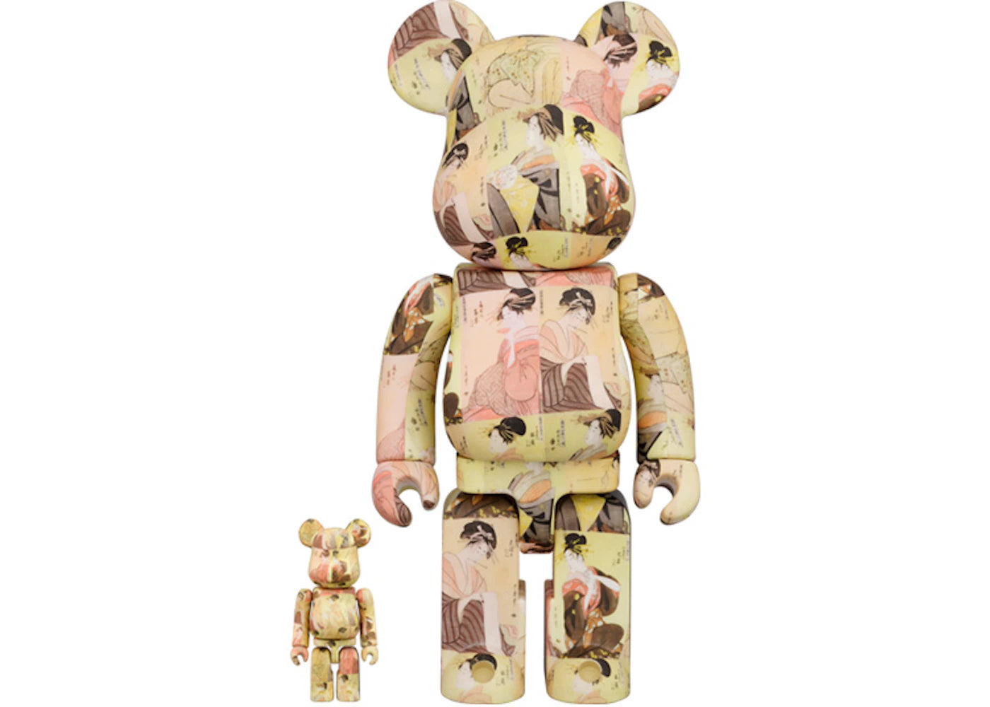 Bearbrick x The British Museum Kitagawa Utamaro (Toji zensei bijin-zoroi) 100% & 400% Set