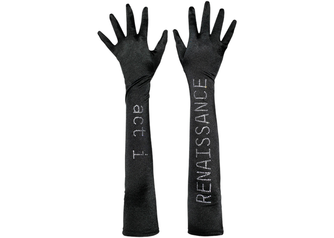 Beyonce Renaissance Crystal Gloves Black