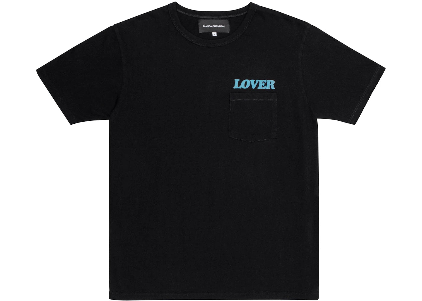Bianca Chandon Lover Pocket T-Shirt Black/Baby Blue
